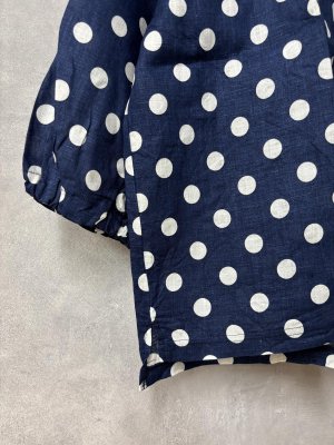 画像2: NATURAL LAUNDRY 　DOTプルオーバー　ネイビー　　サイズ2 (2)