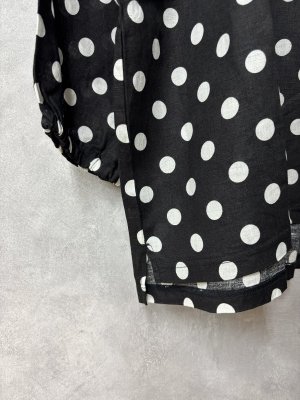 画像2: NATURAL LAUNDRY 　DOTプルオーバー　994；ブラック　　サイズ2 (2)