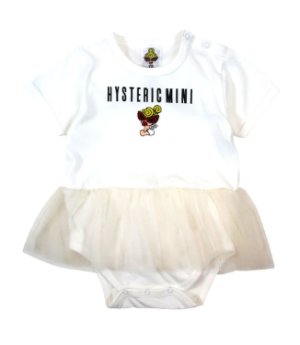 画像1: MY FIRST HYSTERIC　　ANGEL MINI 羽付き チュールロンパース 　 00；ホワイト (1)