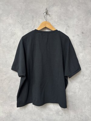 画像3: ヴァンブラン vent blanc　　40/2コーマ天竺ドルマンフリルP/O　　BLACK　サイズ；F　 (3)