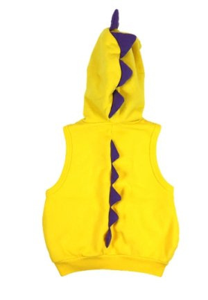 画像2: MY FIRST HYSTERIC　MINILA 背ビレ付き 裏毛ベスト　60；イエロー (2)
