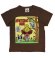 画像1: MY FIRST HYSTERIC　HYSTERIC MINI HOOPS BOX GRAPHIC 半袖Tシャツ　70；ブラウン (1)