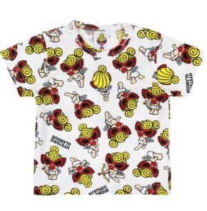 画像1: MY FIRST HYSTERIC　ANGEL MINI総柄 半袖Tシャツ　　04；ホワイト系 (1)