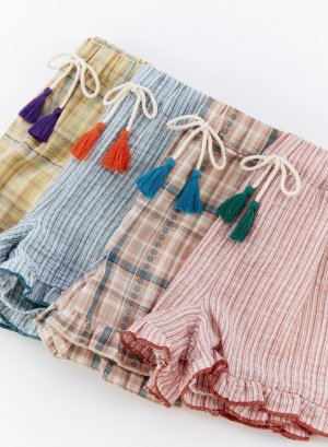 画像3: OCEAN&GROUND 　先染めフリルショーツ (3)