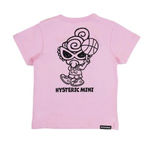 画像2: MY FIRST HYSTERIC　HYSTERIC MINI HOOPS BOX GRAPHIC 半袖Tシャツ　27；ペールピンク (2)