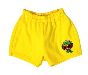 画像1: MY FIRST HYSTERIC　MINILA しっぽ付き ハーフパンツ　60；イエロー (1)