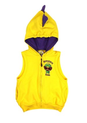 画像1: MY FIRST HYSTERIC　MINILA 背ビレ付き 裏毛ベスト　60；イエロー (1)