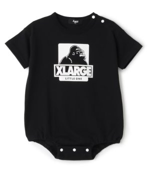 画像1: XLARGE KIDS　 OG 半袖ロンパース　　80；黒　サイズ；70 (1)