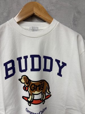 画像2: 2026春夏　 groovycolors　テンジク BUDDY S/S TEE　　1；白 (2)
