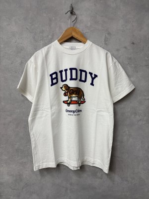 画像1: 2026春夏　 groovycolors　テンジク BUDDY S/S TEE　　1；白 (1)