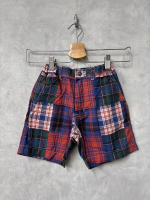 画像1: 2026春夏 　DENIMDUNGAREE　ニジュウオリパッチワーク SPN　　5；赤 (1)