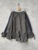 画像1: 2026春夏 フランキーグロウ　TWILL STRIPE SIDE LINE FRILL CULOTTES　カラー；GRAY　　(おとなサイズ) (1)