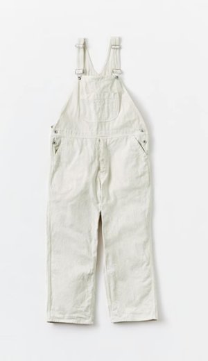 画像1: VC 　　デニムオーバーオール　　IVORY 　サイズ：F (1)
