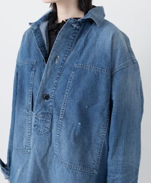 画像4: VC 　VC-2816 デニムプルオーバーシャツ   INDIGO    サイズ：F (4)