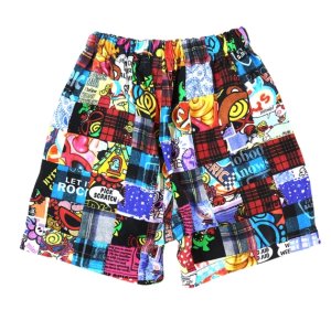 画像2: Hystericmini　　CRAZY QUILT総柄 Viscotex ハーフパンツ　　90；マルチ (2)