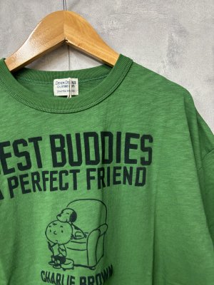 画像2: 2026春夏 　DENIMDUNGAREE　テンジク SNOOPY BUDDIES TEE　　8；グリーン　　サイズ；02 (2)