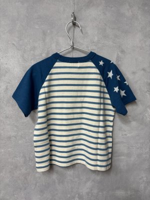 画像4: 2026春夏 　DENIMDUNGAREE　テンジク SNOOPY ボーダー TEE　　1；白 (4)