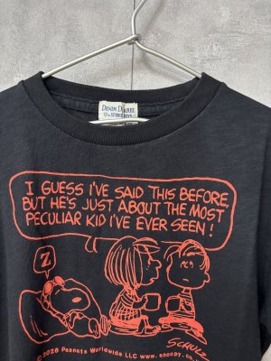 画像2: 2026春夏 　DENIMDUNGAREE　テンジク SNOOPY EVER SEEN TEE　　2；黒 (2)