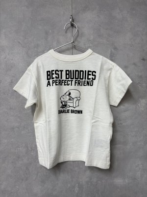画像1: 2026春夏 　DENIMDUNGAREE　テンジク SNOOPY BUDDIES TEE　　1；白 (1)
