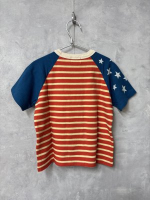 画像3: 2026春夏 　DENIMDUNGAREE　テンジク SNOOPY ボーダー TEE　　5;赤 (3)