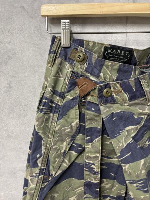 画像2: 2026春夏　MARET(マレ) 　アーミーアシタックパンツ　9；カーキ　　サイズ；1 (2)