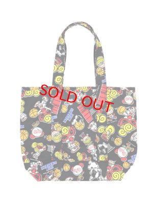 画像2: MY FIRST HYSTERIC　HYSTERIC MINI HOOPS総柄 トートバッグ　　サイズ；FREE(約H31×W41cm)　　　　14；ブラック (2)