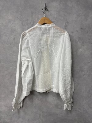 画像4: 2026春夏　MARET(マレ) 　ムラ糸アンティークコスチュームブラウス　1；白　サイズ；F (4)