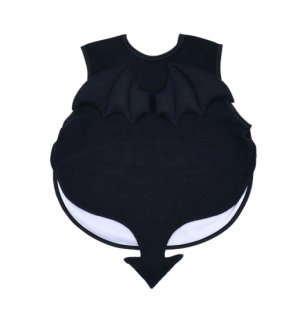 画像2: MY FIRST HYSTERIC　DEVILKIN 羽付き お食事エプロン　　サイズ；FREE　　10；ブラック (2)