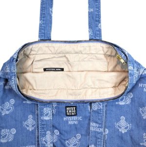 画像3: MY FIRST HYSTERIC　MINI FACE JQ ペアレンツバッグ　サイズ；FREE　　　46；ライトインディゴ (3)