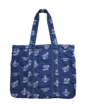 画像2: MY FIRST HYSTERIC　MINI FACE JQ ペアレンツバッグ　サイズ；FREE　　　45；インディゴ (2)