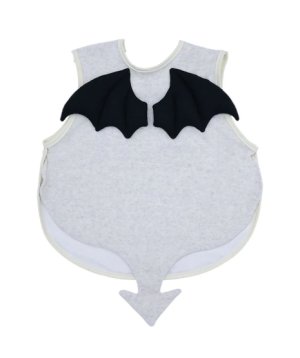 画像2: MY FIRST HYSTERIC　DEVILKIN 羽付き お食事エプロン　　サイズ；FREE　　16；オートミール (2)