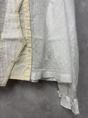 画像2: 2026春夏　MARET(マレ) 　ムラ糸アンティークコスチュームブラウス　1；白　サイズ；F (2)