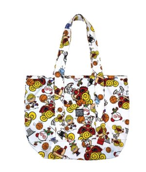 画像2: MY FIRST HYSTERIC　HYSTERIC MINI HOOPS総柄 トートバッグ　　サイズ；FREE(約H31×W41cm)　　　　04；ホワイト (2)