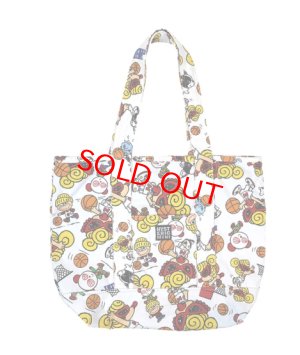 画像2: MY FIRST HYSTERIC　HYSTERIC MINI HOOPS総柄 トートバッグ　　サイズ；FREE(約H31×W41cm)　　　　04；ホワイト (2)