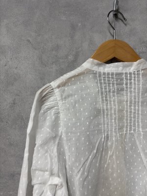 画像5: 2026春夏　MARET(マレ) 　ムラ糸アンティークコスチュームブラウス　1；白　サイズ；F (5)