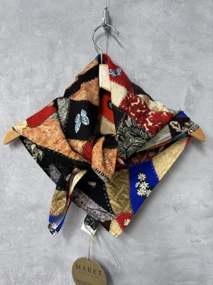 画像1: 2026春夏　MARET(マレ) 　　  クレイジーキルトPアロハスカーフ　18；MIX　　サイズ；F (1)