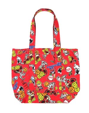 画像2: MY FIRST HYSTERIC　HYSTERIC MINI HOOPS総柄 トートバッグ　　サイズ；FREE(約H31×W41cm)　　　　24；レッド (2)