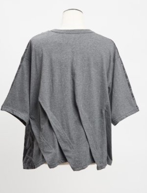 画像2: gomme 　　アムステルダムタックＴ 　　	3；グレー×黒　　サイズ；M (2)