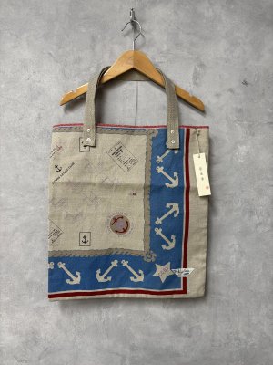 画像1: 2026   快晴堂　Girl`s カロハプリントCCBY柄　リバーシブルトート　　　NTL　　サイズ；F (1)