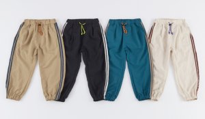 画像1: OCEAN&GROUND 　ナイロンアスレチックパンツ　　カラー；ダークブルー (1)