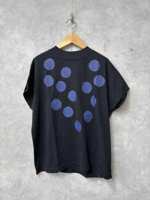画像1: grin　DOT Tシャツ　　990；ブラック　　サイズ；2 (1)
