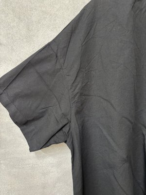 画像3: grin　CLキャンブリック5分袖フリルシャツ　　990；ブラック　サイズ；2 (3)