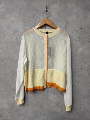 画像1: AULA AILA（アウラ アイラ）　　　カーディガン　　　03:ホワイト　　サイズ:0 (1)