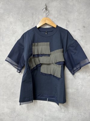 画像1: AULA AILA（アウラ アイラ）　　　Tシャツ　　　99:ネイビー   サイズ:0 (1)