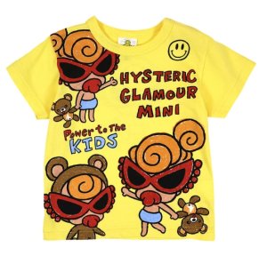 画像1: MY FIRST HYSTERIC　　　SELFISH BABY ANIMAL 半袖Tシャツ　　61；レモンイエロー　　サイズ；100 (1)