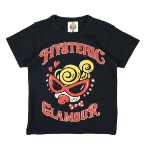 画像1: MY FIRST HYSTERIC  　　GOOD SIGN BOW TIE MINI! 半袖Tシャツ　　10；ブラック (1)