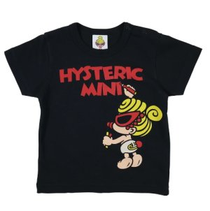 画像1: MY FIRST HYSTERIC  　　DRAW WITH MINI 半袖Tシャツ　　10；ブラック (1)