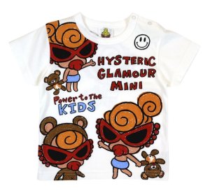 画像1: MY FIRST HYSTERIC　　　SELFISH BABY ANIMAL 半袖Tシャツ　　00；ホワイト　　サイズ；100 (1)
