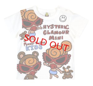 画像1: MY FIRST HYSTERIC　　　SELFISH BABY ANIMAL 半袖Tシャツ　　00；ホワイト　　サイズ；100 (1)
