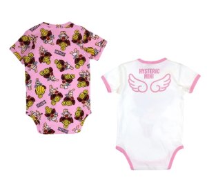 画像2: MY FIRST HYSTERIC　　　ANGEL MINI 半袖ロンパースセット　　29；ピンク系 (2)